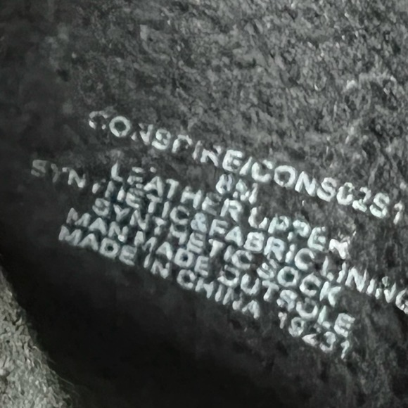 STEVE MADDEN CONSPIRE Silver Studded Black Leather Boots Size 8 - Picture 7 of 8